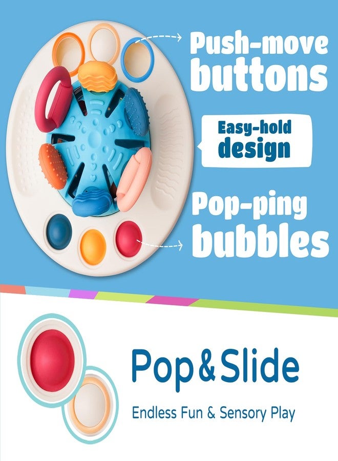 LiKee ألعاب ليكي مونتيسوري للأطفال من 1+ سنة، ألعاب تطوير الحواس للأطفال من 1-3 سنوات، لعبة سفر بسلك سحب من السيليكون للأطفال من 18+ شهر، هدية لمناسبة استحمام الأطفال لمقاعد السيارة وكراسي الطعام - Image 5