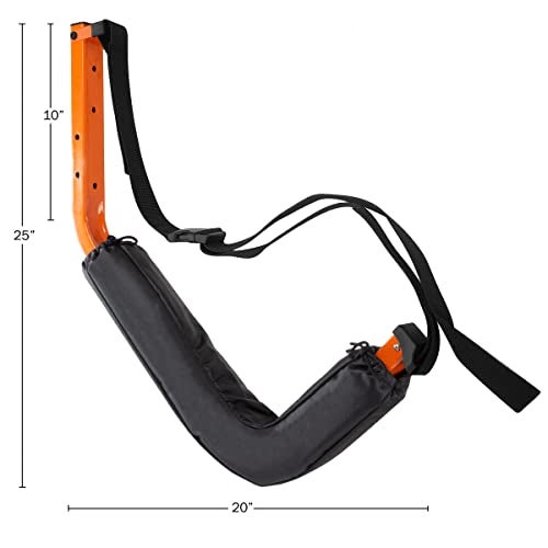 RAD Sportz Kayak Storage Hooks - Set of 2 Wall Mount Garage Hangers - 125lbs Capacity Rack for Paddleboards, Surfboards, or Snowboards by Rad Sportz (Orange) - Image 4