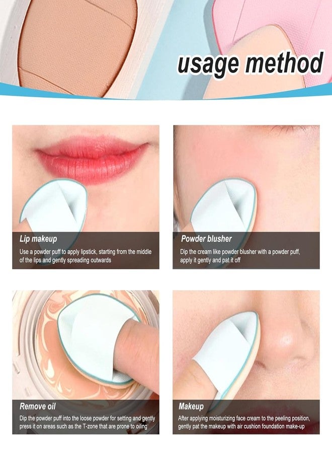 RIANZ 6 Pcs Finger Mini Makeup Puff Sponge Soft Beauty Makeup Blender for Foundation, Face Powder, Under Eye Setting, Concealer, Repair Cream, Cosmetic Tool - Image 5