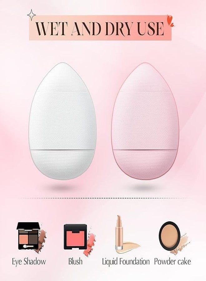 RIANZ 6 Pcs Finger Mini Makeup Puff Sponge Soft Beauty Makeup Blender for Foundation, Face Powder, Under Eye Setting, Concealer, Repair Cream, Cosmetic Tool - Image 1