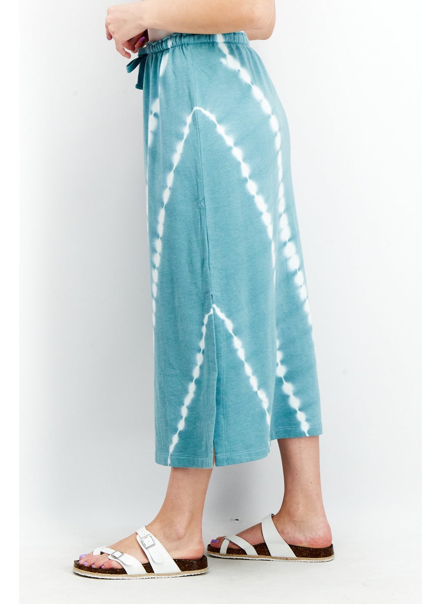 Splendid - Women Tie Dye Maxi Skirt, Emerald Bay - Image 1