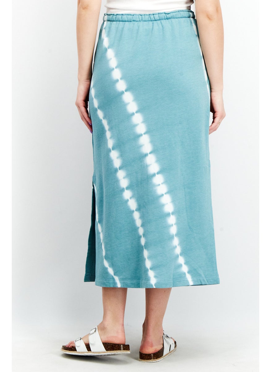 Splendid - Women Tie Dye Maxi Skirt, Emerald Bay - Image 1