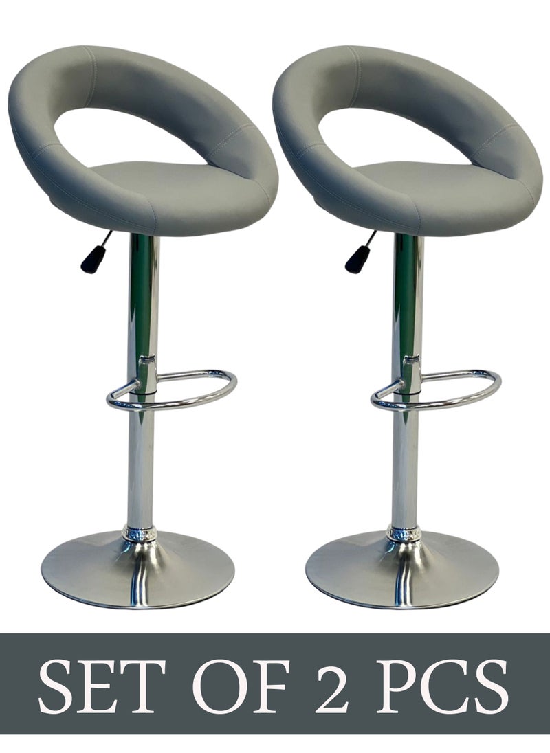 Living SET OF 2 Modern Adjustable Counter Height Barstools  - Image 1