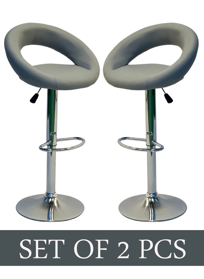 Living SET OF 2 Modern Adjustable Counter Height Barstools  - Image 2