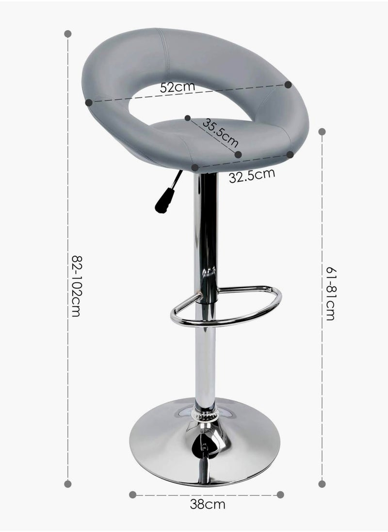 SET OF 2 Modern Adjustable Counter Height Barstools