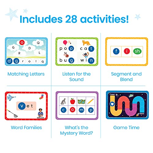 hand2mind Reading Readiness Activity Set, Magnetic Wands and Chip Set, Learn to Spell for Kids, Spelling Toys, CVC Words for Kindergarten, Learning Letters, Science of Reading Manipulatives - Image 3