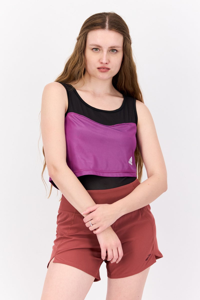 Adidas Women Sportswear Fit Brand Logo Training Bodysuit, Multicolor - Image 1