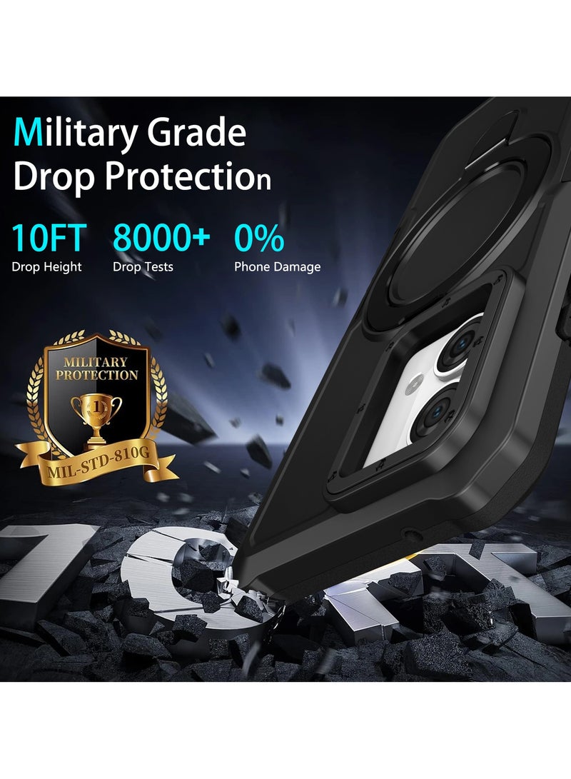 يوارب كينج حالة هاتف حماية ضد الصدمات لموتورولا موتو G84 5G أسود - Image 2