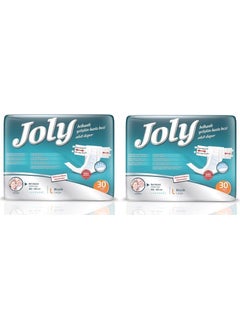 JOLY Waistband Patient Diapers 60 Pieces Large 30x2 Pack 