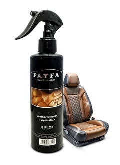 FAYFA Car Leather Cleaner - 8 Fl. Oz | Deep Cleansing, Conditioning, and Protection for Leather Seats, Car Interiors, and Accessories with a Refreshing Scent  - Image 1