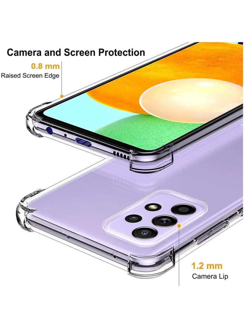 MUNTAQI Samsung Galaxy A33 5G Case Cover Protective Shock Absorption Bumper soft Transparent Case (Clear) - Image 2