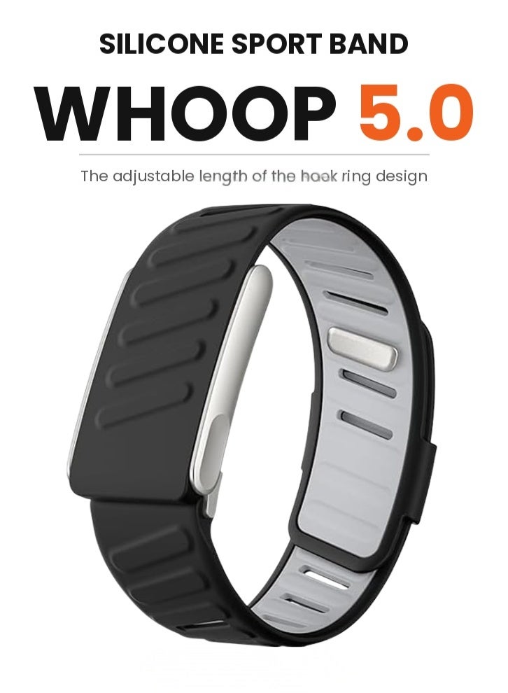 ZERO LIFESTYLE Silicone Sport Band Compatible with Whoop 5.0 Band Strap for Men and Women, Breathable and Waterproof Silicone Wristband Compatible with whoop mg band, Replacement Wrist bands Straps for Whoop 5.0 - Image 3
