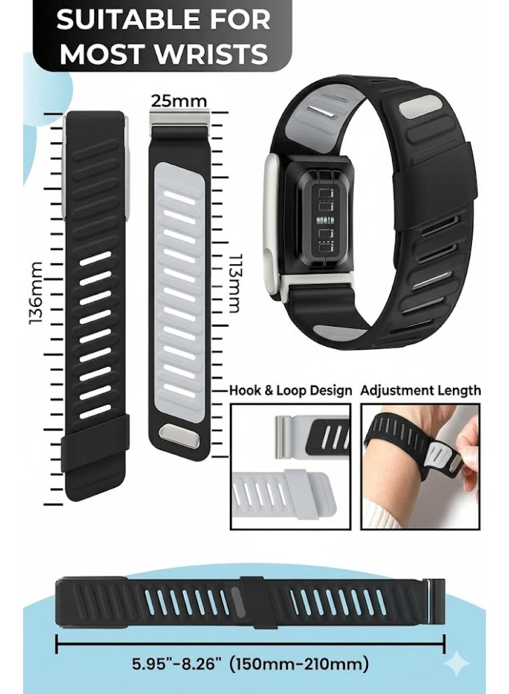 ZERO LIFESTYLE Silicone Sport Band Compatible with Whoop 5.0 Band Strap for Men and Women, Breathable and Waterproof Silicone Wristband Compatible with whoop mg band, Replacement Wrist bands Straps for Whoop 5.0 - Image 4