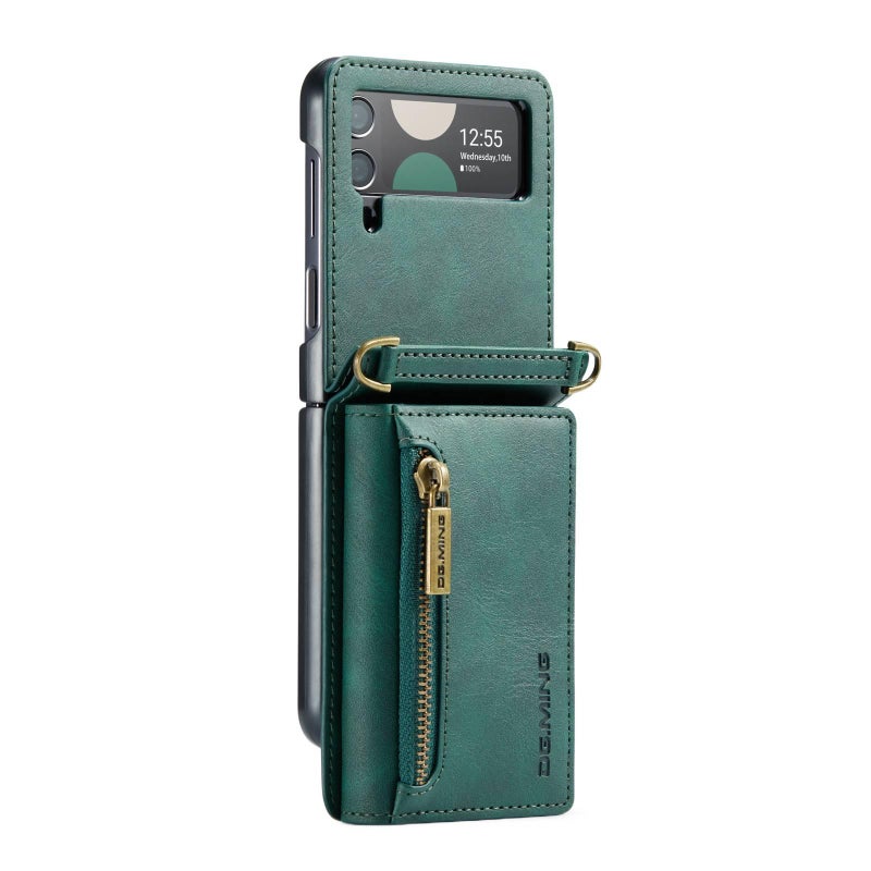 غطاء هاتف | حماية من السقوط | حامل | أخضر | مقاوم للصدمات لـ Samsung Galaxy Z Flip 5 - Image 1