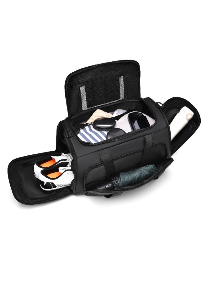 Large Travel Duffle Bag with Shoe Compartment - Water-Resistant Gym & Weekend Bag - Image 3