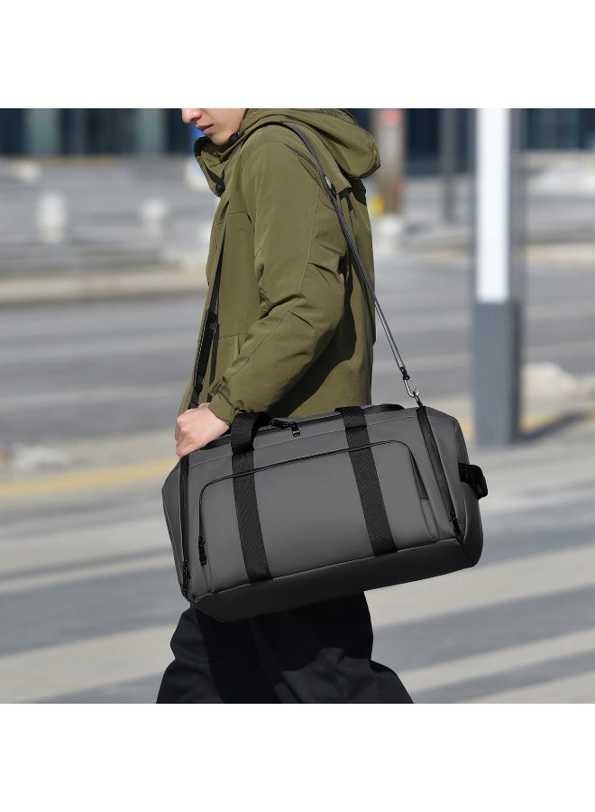 Large Travel Duffle Bag with Shoe Compartment - Water-Resistant Gym & Weekend Bag - Image 4