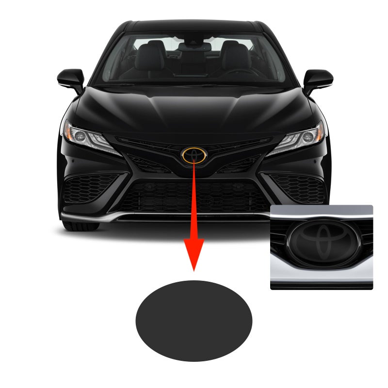 FDAIUN for 2018-2024 Toyota Camry Car Emblem Protection Film 8.5MIL TPU Blacked Logo Protection Accessories - Image 4