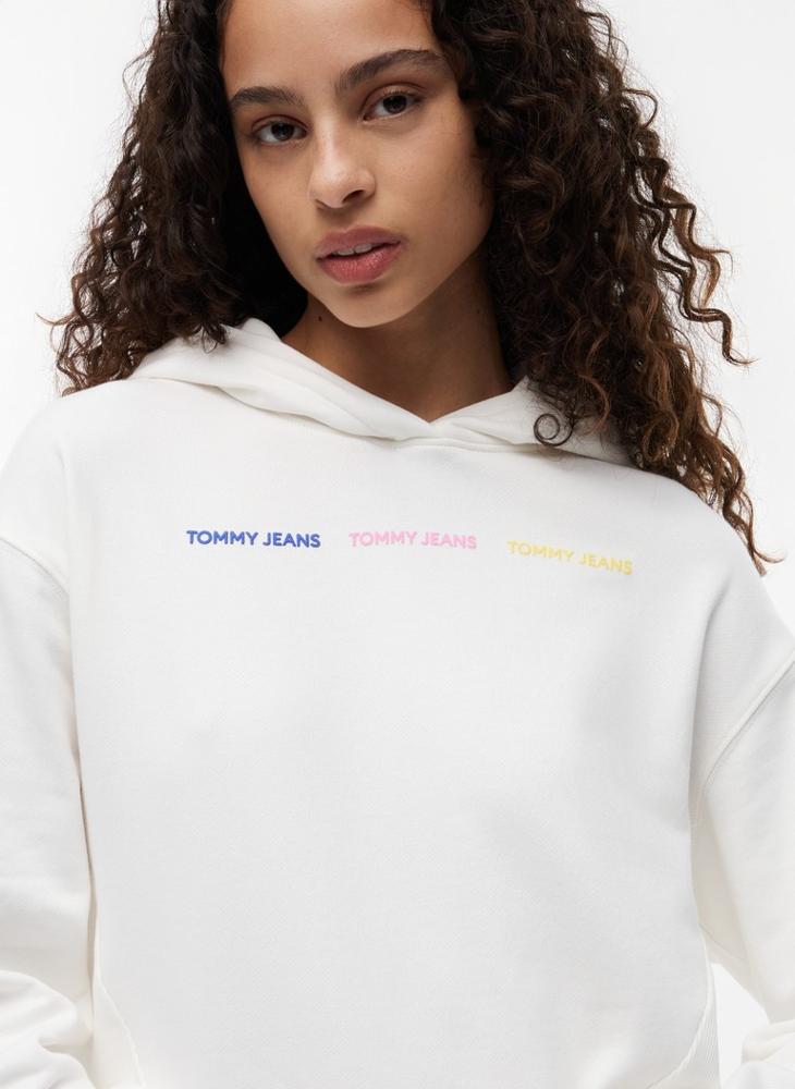 TOMMY JEANS Relaxed Repeat Logo Hoody - Image 3