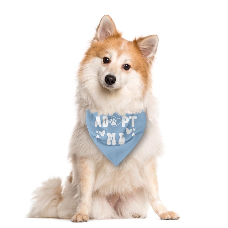 ZPPRJF Adopt me Bandanas for Dogs Baby Blue Dog Bandana Pet Dog Scarf Accessories Pet Dog Triangle Scarf Funny Cute Dog Bandana Dog Bandana for Small Medium Large Dogs Gift for Dog Lover E52 - Image 3