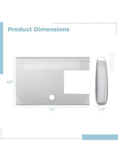 erorex Expanding File Holder 2Pcs A6 Pp 12 Pockets Coupon Organizers With Labels Waterproof Expandable Receipt Storage Wallet For Home Office School Pockets Receipt Organizer  - Image 5