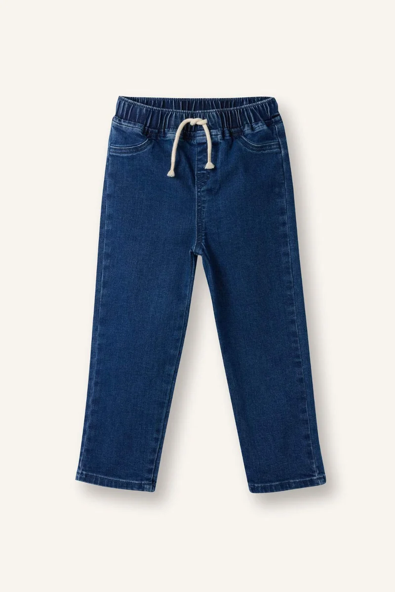 DeFacto Baby Boy Straight Leg Elastic Waist Basic Jeans
