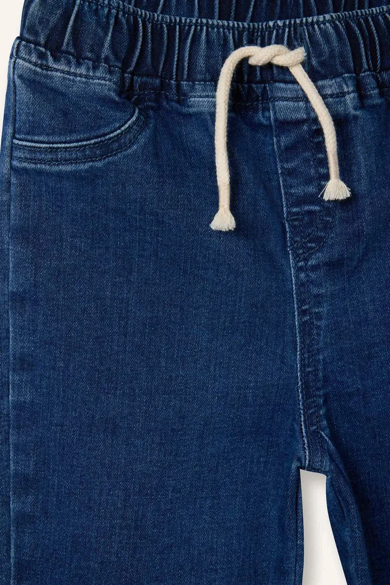 DeFacto Baby Boy Straight Leg Elastic Waist Basic Jeans