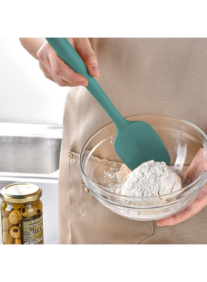 Silicone Baking Kitchenware 9-piece Cream Scraper Integrated Baking Tool Cake Spatula Barbecue Oil Brush Honey Scraping-Specifications:Danish Green - Image 5
