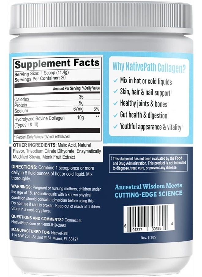 NativePath - Wild Berry Collagen Peptides, 229 g, 8 oz, 20 Servings - Image 1