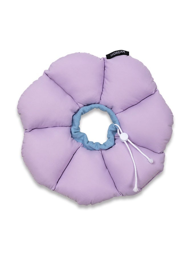 ILovhaprty Purple Flower Cat Cone Collar, Cute Waterproof Cat Recovery Collar, Anti-Bite Lick Wound Healing Safety Elizabethan e Collar for Cats All-Season Style for Cats weighing 2.5-5kg - Image 5