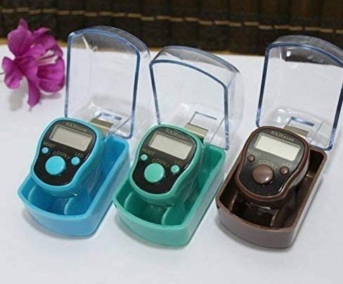 MADHAV Adjustable Finger Ring 5 Digit Electronic Digital Hand Tally Counter with Luminous LED Light Useful for Various Counting Purposes - (Random Color) (3) - Image 2