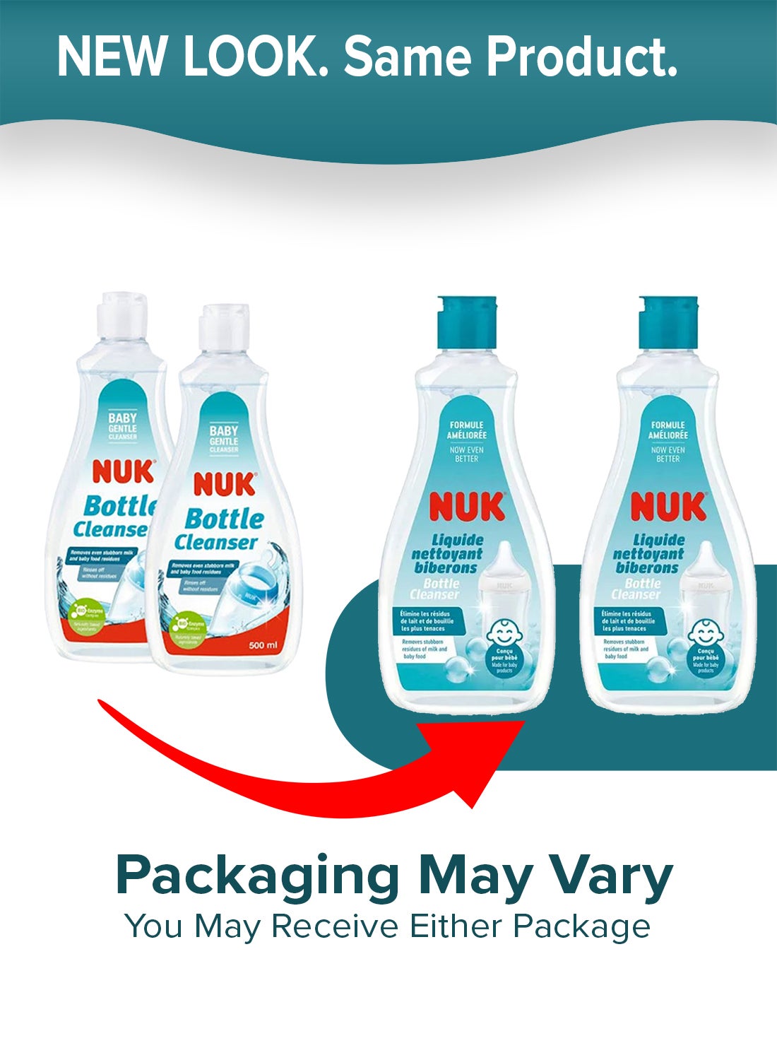 NUK Baby Bottle Cleanser, Ideal For Cleaning Baby Bottles, 100