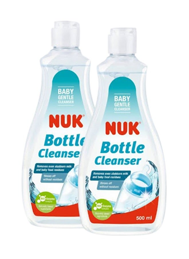 NUK - Baby Bottle Cleanser, Ideal For Cleaning Baby Bottles, 100% Recycled - 2x 500ml - Image 1
