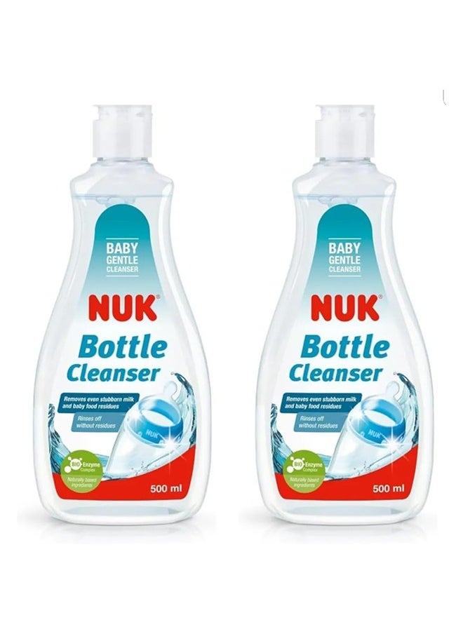 NUK - Baby Bottle Cleanser, Ideal For Cleaning Baby Bottles, 100% Recycled - 2x 500ml - Image 1