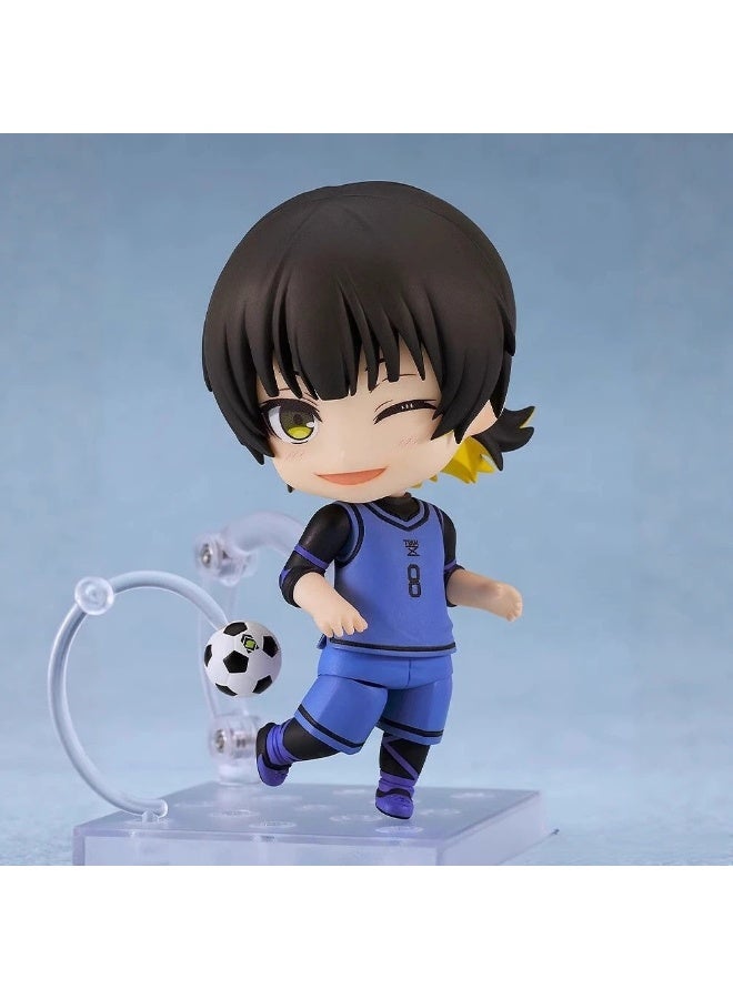 general Blue Lock Meguru Bachira movable Replacement Face Doll Model Decoration Desktop Decoration Toy Gift for family and friends - Image 4