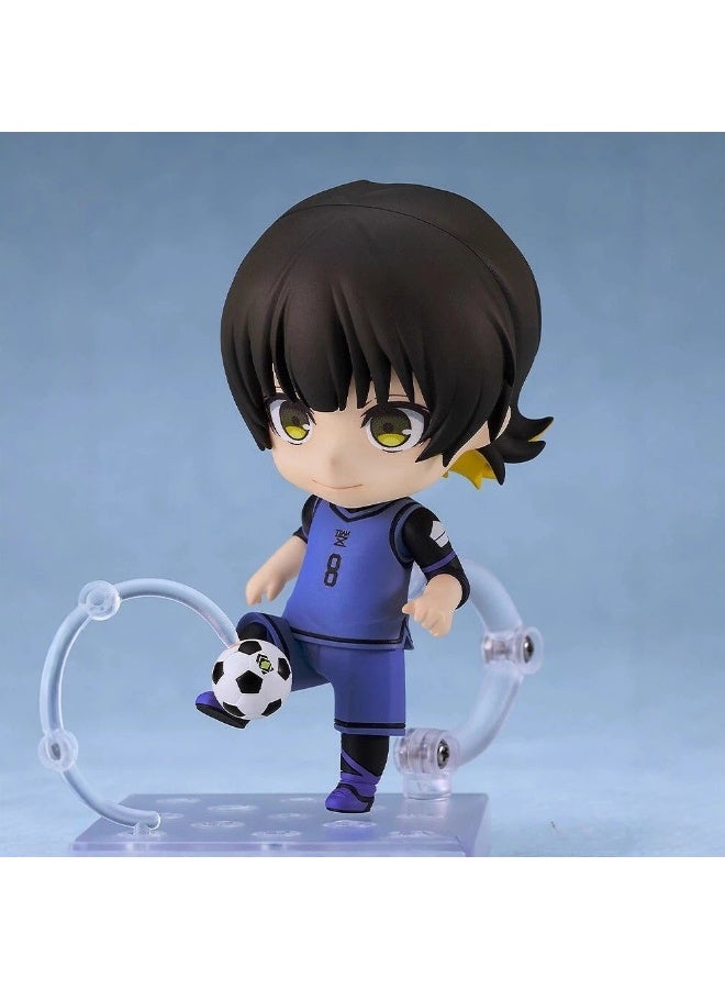 general Blue Lock Meguru Bachira movable Replacement Face Doll Model Decoration Desktop Decoration Toy Gift for family and friends - Image 3