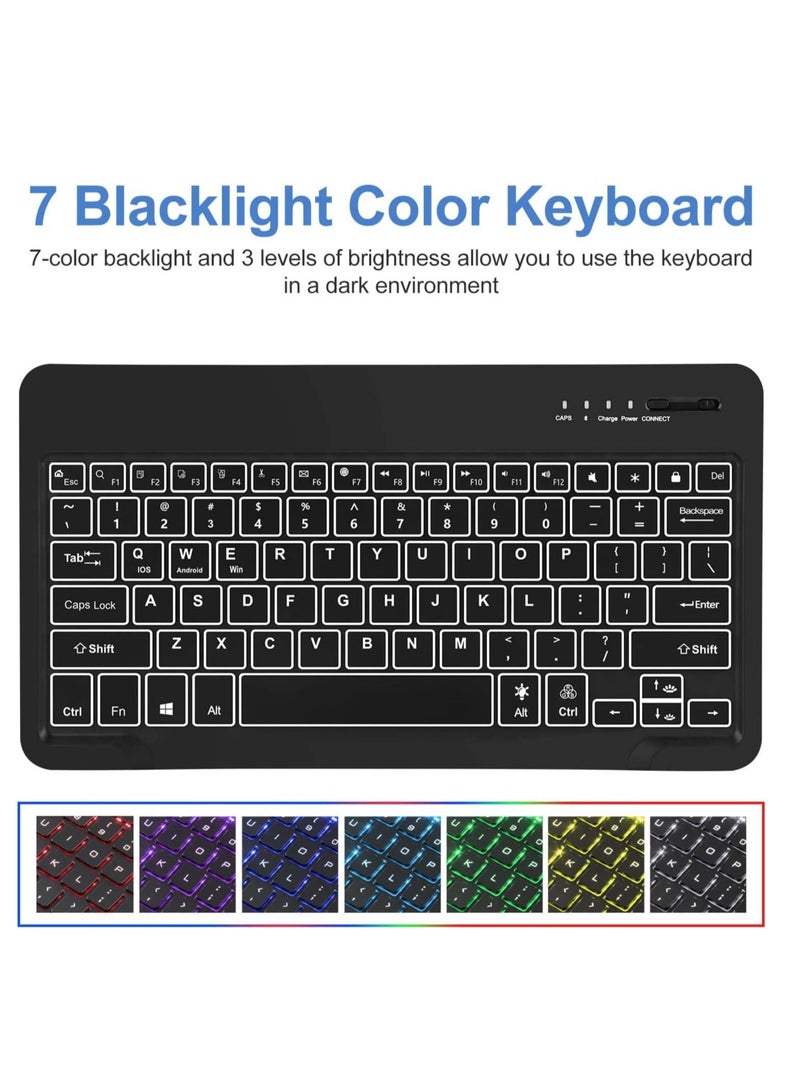 ELTRAZONE Keyboard Case for Samsung Galaxy Tab S7 FE 12.4" 2021 Smart Wireless Waterproof Detachable Magnetic Tablet - Image 3