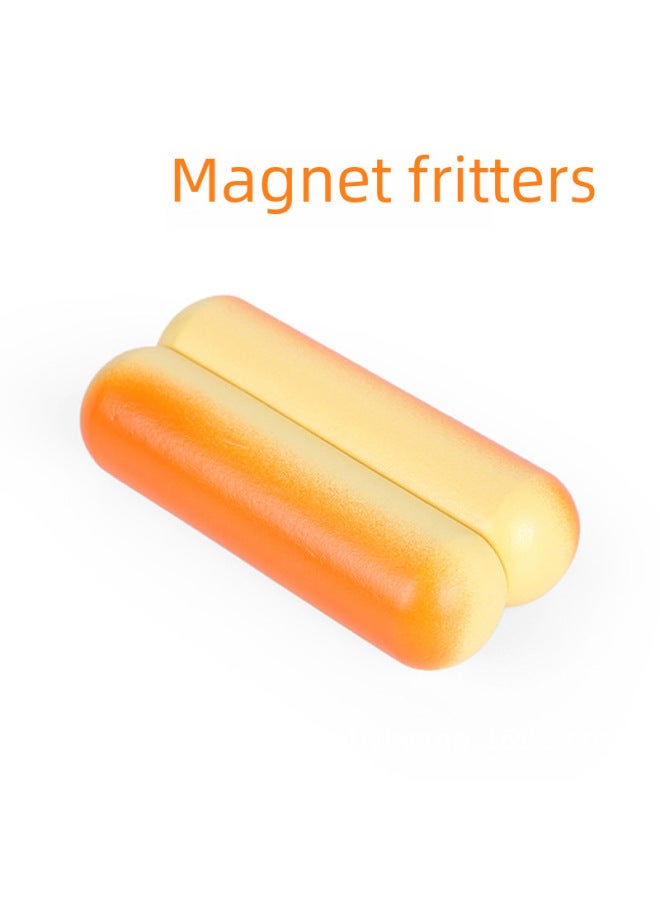ألعاب المطبخ الخشبية الواقعية للأطفال، لعب الأدوار الغذائية وخبز الفاكهة، محاكاة ألعاب الحرف الخشبية للأولاد والبنات- اللون: كعكة السمسم المغناطيسية - Image 5