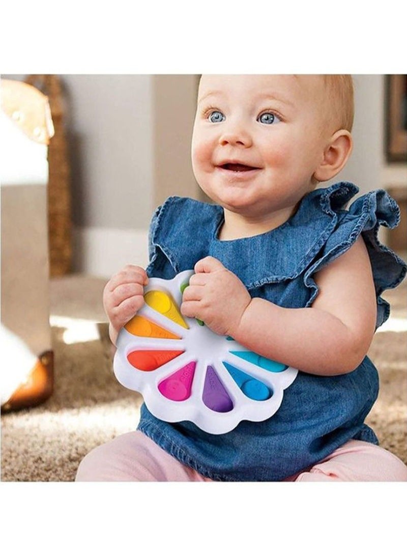 Flower Fidget  Sensory Simple Dimple Toy 5.9x5.9x0.98cm - Image 4