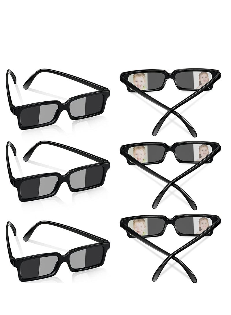 Excefore Sunglasses Rear View Mirror Behind Vision Anti Tracking Kids Game Sunglass Monitor Children's Personal Security  Detective Themed Party Gifts for Boys and Girls 6PCS  - Image 1