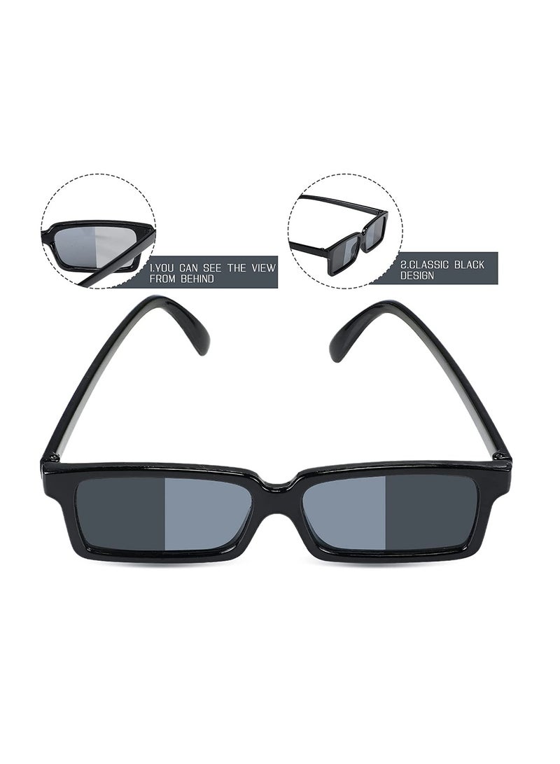 Excefore Sunglasses Rear View Mirror Behind Vision Anti Tracking Kids Game Sunglass Monitor Children's Personal Security  Detective Themed Party Gifts for Boys and Girls 6PCS  - Image 2