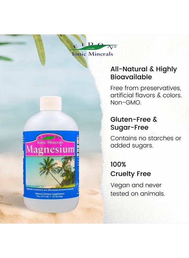 Eidon Ionic Minerals Liquid Magnesium Concentrate - Ionic Magnesium Drops Supplement for Adults, Men & Women, Supports Muscle Relaxation, Bioavailable, No Additives or Preservatives, 18 oz - Image 5