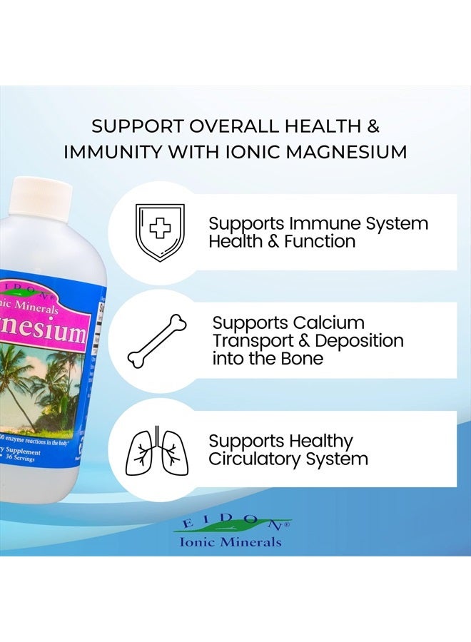 Eidon Ionic Minerals Liquid Magnesium Concentrate - Ionic Magnesium Drops Supplement for Adults, Men & Women, Supports Muscle Relaxation, Bioavailable, No Additives or Preservatives, 18 oz - Image 4