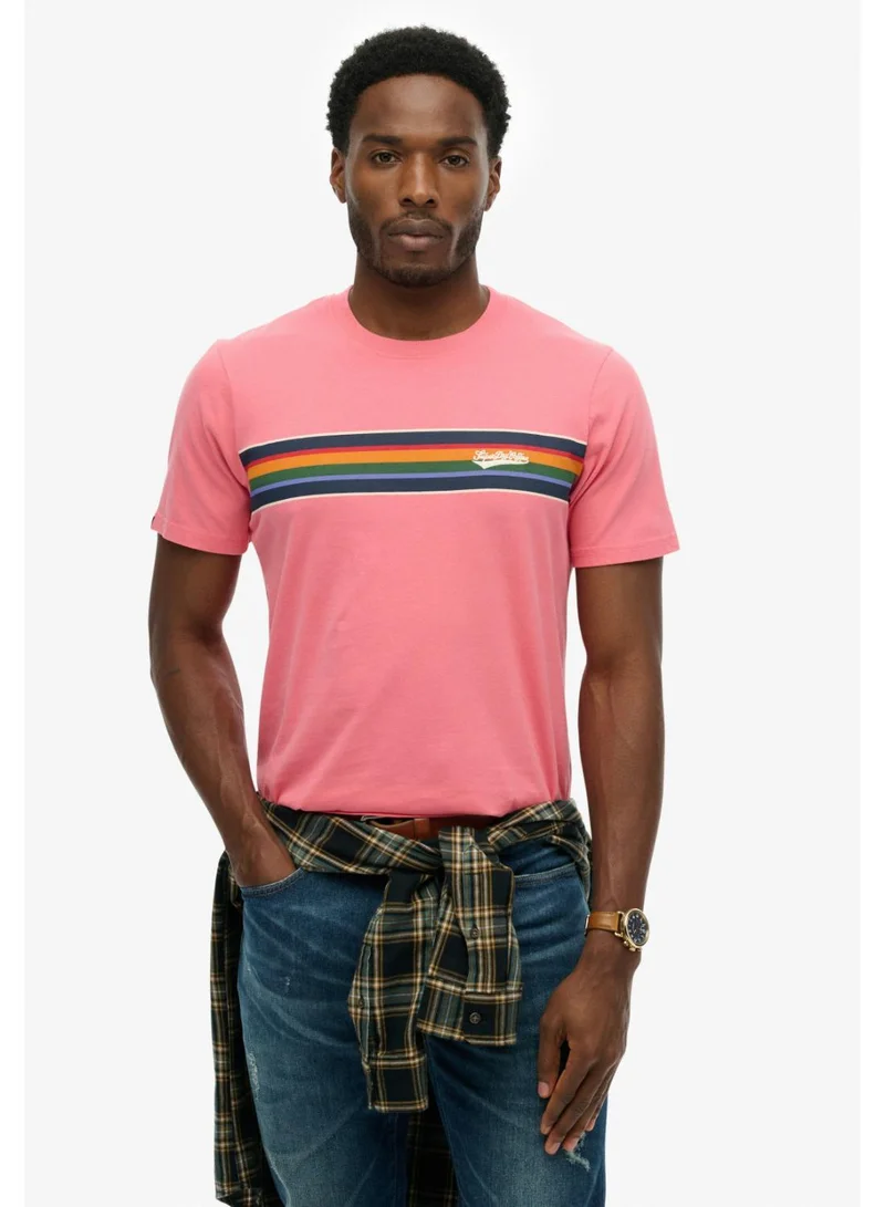 سوبر دراي Outdoor Stripe Logo Relaxed T-Shirt