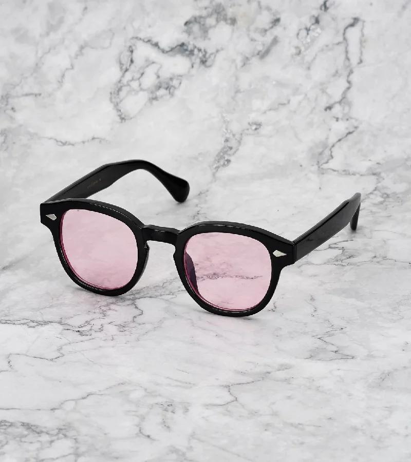  اكسبليست باوتس نظارات شمسية أنيقة جوني للجنسين من إكسبليست بووتس أسود وردي