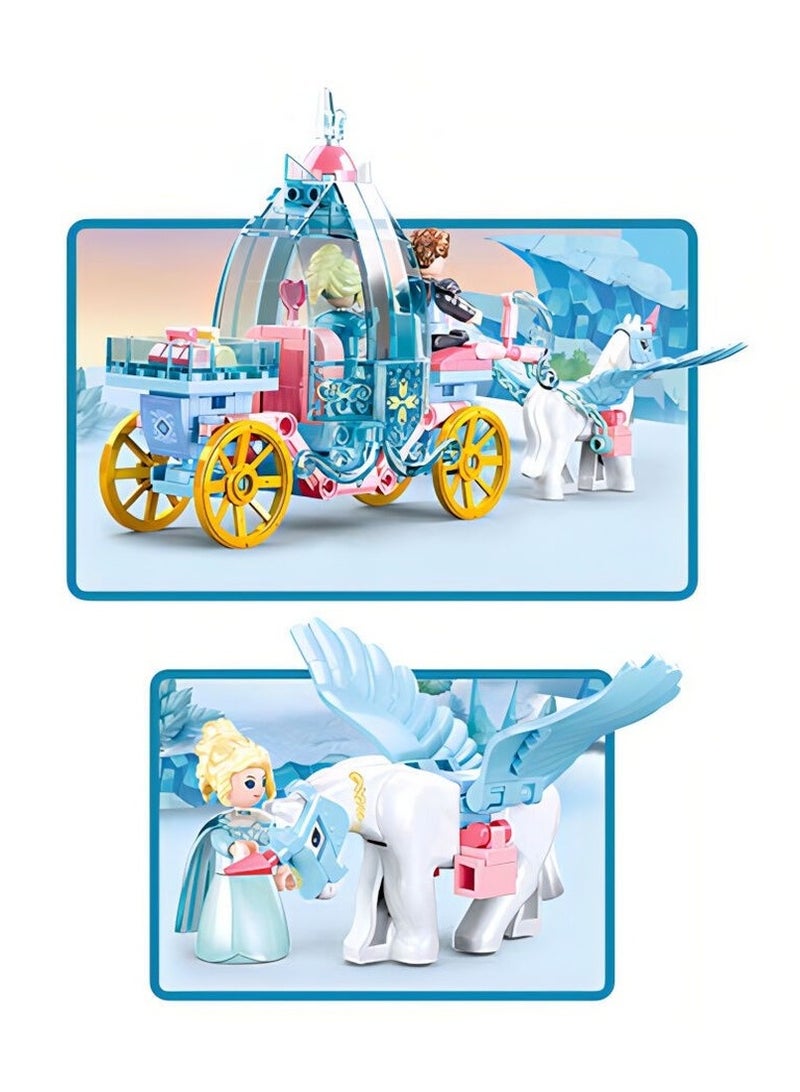 Sluban - Girls Dream Winter Fairies Carriage Bricks Set 191 Pieces - M38-B0896 - Image 5