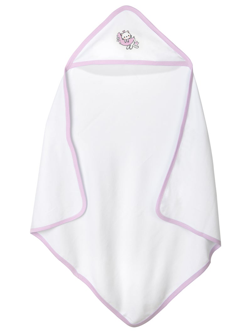 بابيز_بيسك بيبيز بيسك قماط / بطانية استقبال للمولود الجديد من القطن 100%, أرجواني - Image 1