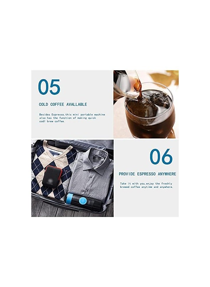 FIPKA 2 in 1 Capsule Ground Mini Espresso Portable Coffee Maker Hot and Cold Extraction - Image 5
