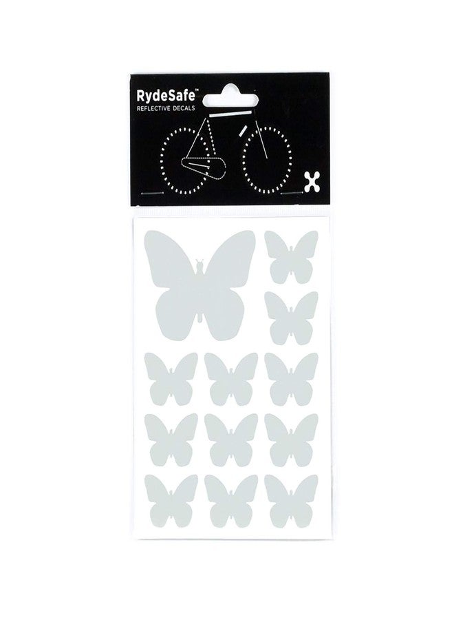 RydeSafe Reflective Decals - Butterflies Kit (White) - Image 1