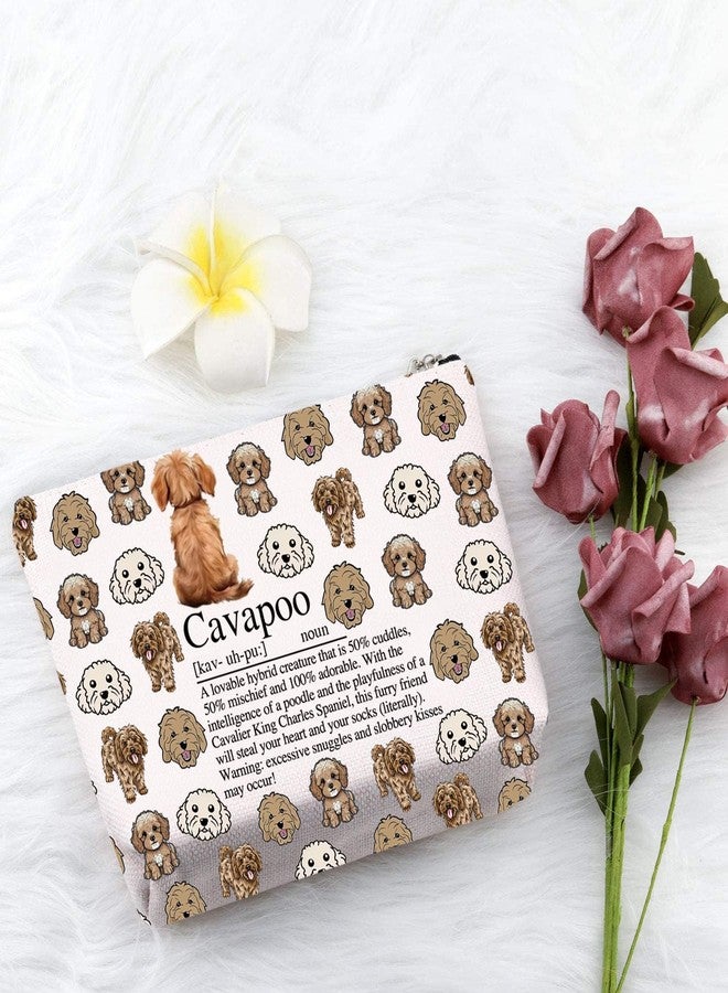 PXTIDY Cavapoo Dog Lovers Gift Cavapoo Definition Cosmetic Bag Animal Lover Gifts Dog Mom Gift Makeup bag - Image 3