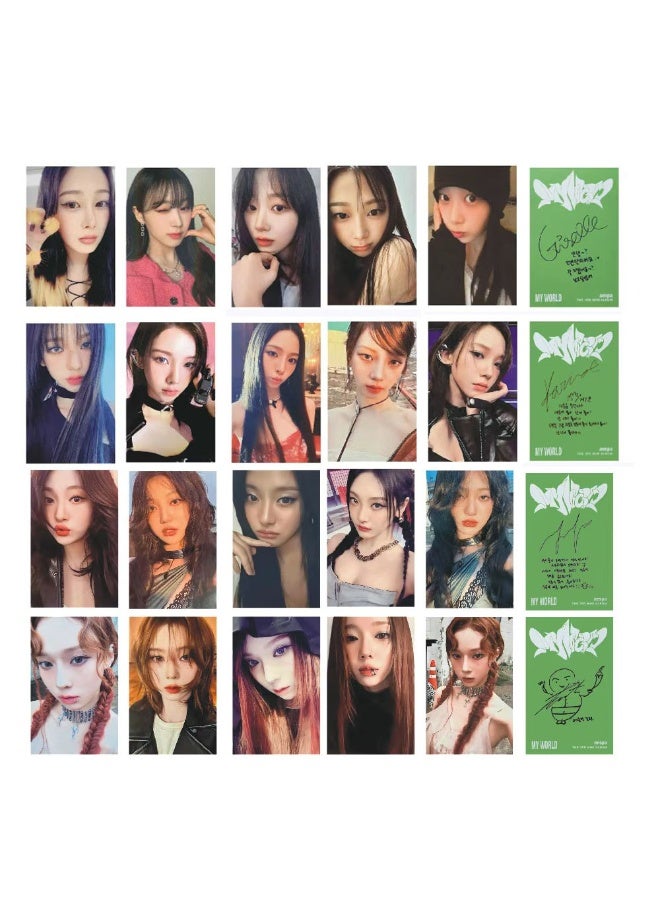NIBEMINENT 5 Pcs Kpop Aespa - Karina Drama Lomo Cards Card For Fans Collection Gifts - Image 2
